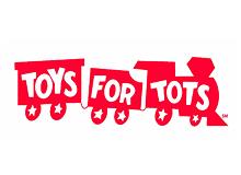 Toys for Tots red train logog